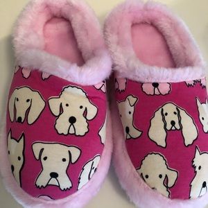 Victoria's Secret dog pink slippers medium NEW